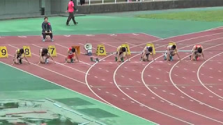 H29　栃木県高校総体　男子100m　予選12組