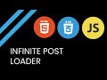 Infinite Scroll Loader with pure Javascript - Speed Code