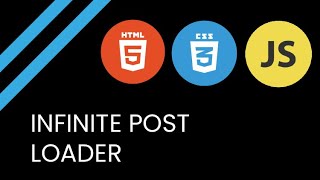 Infinite Scroll Loader with pure Javascript - Speed Code