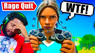 I RAGED AND QUIT! The MOST Intense Fortnite Solo Game Ever 😡🔥 (Victory Royale FAIL)