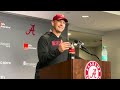 Kalen DeBoer recaps 52-7 win over Mercer | Alabama Football