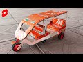 How to make Tuk Tuk Rickshaw at home - Diy Matchbox auto rickshaw #shorts #short