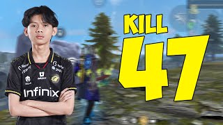 DUO VS SQUAD KILL 47 RANK GRAND MASTER - FREEFIRE