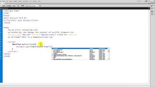 JavaScript Can Change HTML Content