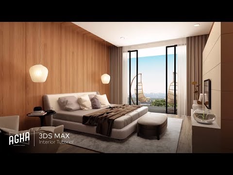 Bedroom Tutorial Interior 3Ds Max 2018 ( Photoshop ) Bedroom Tutorial Interior 3Ds Max 2018 ( Photoshop )