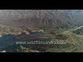 aerial journey of the scenic ranakpur dam in sadri rajasthan