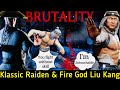 Fire God Liu Kang & Klassic Raiden Brutal-ending Gameplay | FW Survivor Mode | MK Mobile