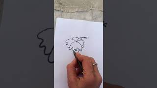 Amazing drawing trick flower drawing #shorts  #short