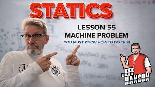 Statics: Lesson 55 - Machine Problem, You Must Know How to Do This!