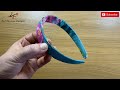 sewing hacks easy hair band making how to make a fabric covered alice headband any size method