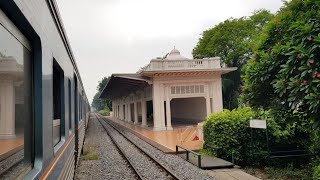 ขบวน 340 วิ่งผ่านสถานีรถไฟหลวงจิตรลดา