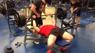 Benchpress 160kg (350lbs)