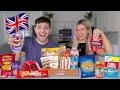 Trying BRITISH SNACKS For The First Time!!