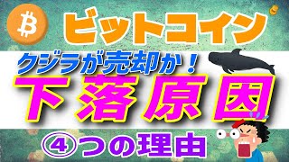 【ビットコイン・BTC】価格が下がっているのはなぜですか?【仮想通貨】4つの理由とは