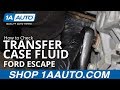 How to Check Transfer Case Fluid 08-12 Ford Escape