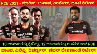 RCB 2021 | Released and Retained players final list | 10 ಆಟಗಾರರನ್ನ ಕೈಬಿಟ್ಟ ಆರ್ಸಿಬಿ!