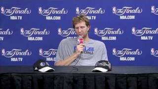 Dirk Nowitzki - Media Day Before Game 3