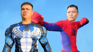 Spider Man vs Black Spider Man - Fun Hulk