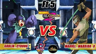 Mvc2: GOBLIN_CYBORG vs MAHVEL_WARRIOR_R FT 5:. 05.05.23 #FREEMVC2 COOL PSN LOW MID TIER SET