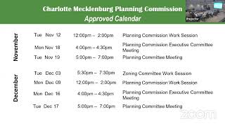 November Planning Commission Work Session