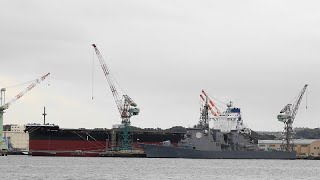 R5.9.30 今日のJMU磯子 ※イージス艦「きりしま」がやってきた