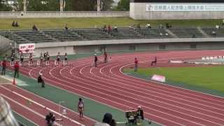 中学男子100mﾀｲﾑﾚｰｽ１組＠第10回 田島直人記念陸上競技大会