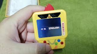 แกะกล่อง​ลองเล่น : เครื่องเกมส์กดตอสีขนาดจิ๋ว W1 Mini  Handheld Game 8bits 99 in 1 (ไก่เหลือง)​