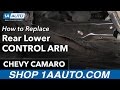 How to Replace Rear Lower Control Arm 10-15 Chevy Camaro