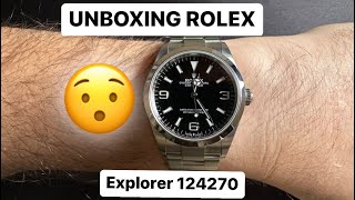 Unboxing Brand New 36mm Rolex Explorer 1  ref. 124270