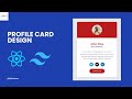 Ultimate React Js & Tailwind CSS Profile Card Tutorial