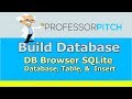 SQLite: Build Database in DB Browser