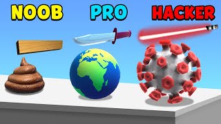 NOOB vs PRO vs HACKER - ASMR Slicing