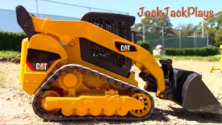 Bruder Compact Track Loader UNBOXING | Construction for Kids! Toy Vehicles DIGGING | JackJackPlays