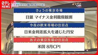 【9月12日の株式市場】株価見通しは？　藤代宏一氏が解説