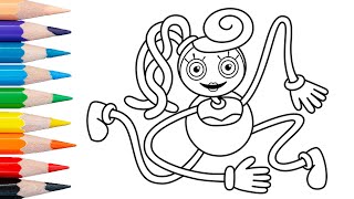Mommy Long Legs Coloring Page / Huggy Wuggy Coloring