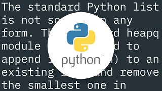 Does python have a sorted list?