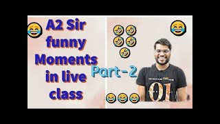 A2 Sir Funny Moments in live class😂😂|Arvind arora funny moments #backtobasics by a2sir#shorts