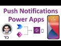 Create push notifications for Power Apps mobile - Tutorial