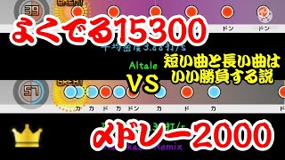 【密度比べ#144】短い曲と長い曲はいい勝負する説？よくでる15300と〆ドレー2000の密度を比べてみた！