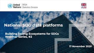 Global Network Webinar Series #2: National SDG Data Platforms