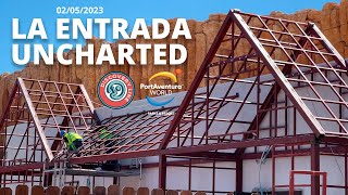 🚧 La construcción de la entrada de Uncharted en PortAventura 2/5/2023