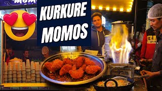 Unique Kurkure Momos 🤤🧆| Cheesy Fried Momos 😋😋 Indian Street Food | Kurkure Momos Street Food