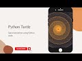 Python Turtle 🐢 - Spiral animation using Python code.
