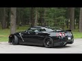 nissan gt r with hks exhaust startup and acceleration