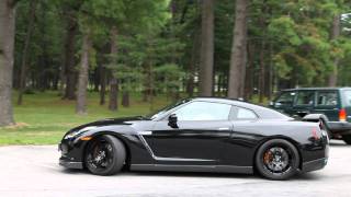 Nissan GT-R with HKS Exhaust Startup and Acceleration