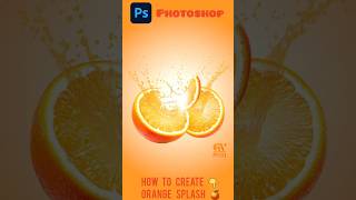 Designing the Perfect Orange Splash! 🍊 How to make orange splash?