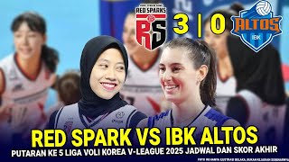 🔴 LIVE LANGSUNG ◆ RED SPARKS VS IBK ALTOS ◆ MATCH OF ROUND 5 ◆ KOREAN V-LEAGUE 2024-2025 ◆ Ilustrasi