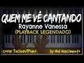 🎤 🎹 Quem me Vê Cantando (PLAYBACK LEGENDADO no Piano) Rayanne Vanessa, by Niel Nascimento