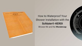 Installing a Wondercap Shower Drain with the Schluter-Kerdi Board Membrane!