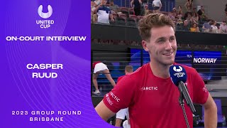 Casper Ruud On-Court Interview | United Cup 2023 Group E